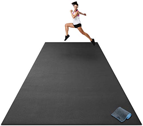 Premium Extra Large Exercise Mat - 12' x 6' x 1/4" Ultra Durable 1 Premium Extra Large Exercise Mat - 12' x 6' x 1/4" Ultra Durable