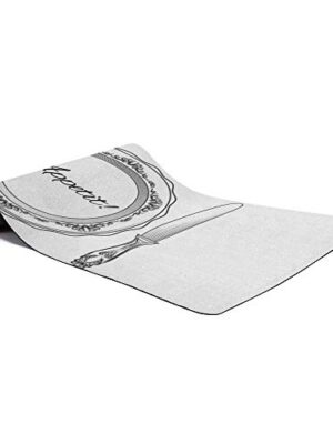 Arts Language Yoga Mat for Women/Men Non Slip