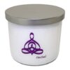 Lavender Vanilla Aromatherapy Candle with Yoga Design