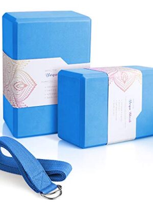 Arltb Yoga Block 2 Pack Yoga Bricks 9" x 6"x 4" with Metal