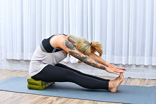 41-MleM-JGL Leewadee Yoga Block Set of 2 Pilates Brick Meditation