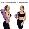 Enhance Your Yoga Practice with the Premium TPE 1/4 Inch Non-Slip Fitness Exercise Mat - Soft, Eco-Friendly, and Odor-Free