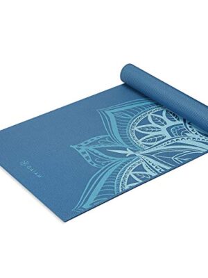 Gaiam Yoga Mat Premium Print Extra Thick Non Slip Exercise