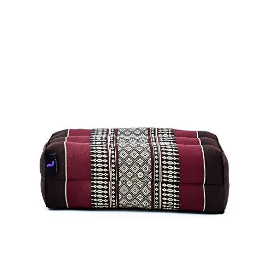 Leewadee Yoga Block Pilates BOrganic and Pure Kapok Yoga Block - Eco-Friendly Meditation and Pilates Brick, 14x7x5 inches, Brown Redrick Eco-Friendly Organic and Natural