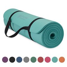 Gaiam Essentials Thick Yoga Mat Fitness, Exercise Mat