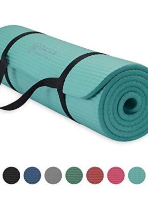 Gaiam Essentials Thick Yoga Mat Fitness, Exercise Mat