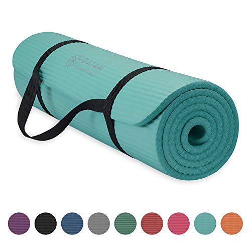 Gaiam Essentials Thick Yoga Mat Fitness, Exercise Mat