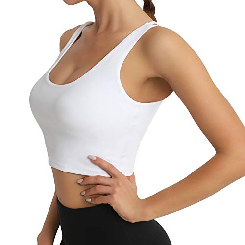 Letsfit Sports Bra for Women, Workout Fitness Crop Tank Tops