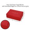 HemingWeigh Yoga Kit - Red Yoga Mat Set Includes Carrying Strap