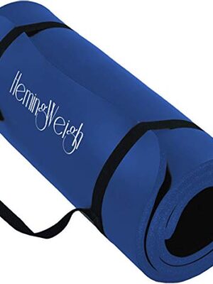Yoga Mat with Carrying Strap for Exercise, Yoga and Pilates