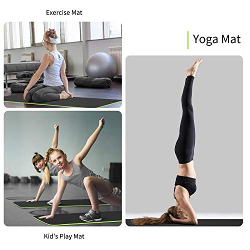 410+gj+JqIL Yoga, Pilates Exercise Fitness Mat with Carrying Strap