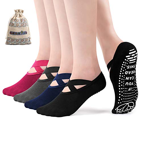 SEVENS Yoga Socks for Women Non Slip Grip Socks 1 SEVENS Yoga Socks for Women Non Slip Grip Socks