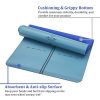 Heathyoga ProGrip Non Slip Yoga Mat with Alignment Lines