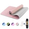 Yoga Mat Non Slip, Pilates Fitness Mats with Alignment Marks