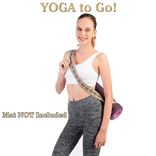 Yoga Mat Strap-Strap with Ethnic Printed Organic Cotton