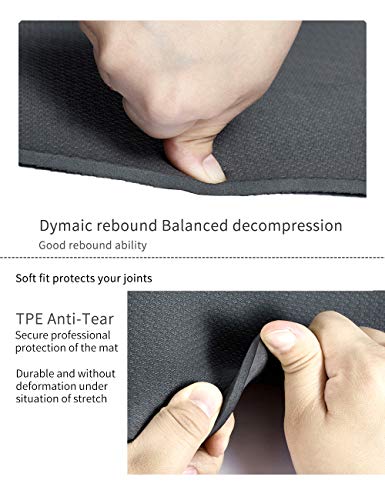 412Dj-DO7fL YAWHO Yoga Mat Fitness Mat Specifications 72'' x 26'' Thickness