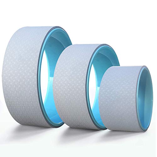 3-Pack Yoga Wheel Set for Muscle Relaxation, Stretching, and Pain Relief.