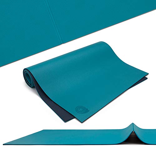 Navy Blue Koru Fold Roll Yoga Mat 1 Navy Blue Koru Fold Roll Yoga Mat