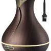 URPOWER Essential Oil Diffuser, 400ml Wood Grain