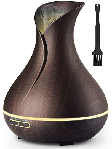 URPOWER Essential Oil Diffuser, 400ml Wood Grain