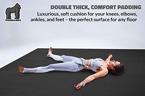 41+2maewdVL Premium Large Yoga Mat - 6' x 4' x 8mm Extra Thick, Comfortable