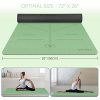 Non Slip Yoga Mat for Home, YOLAX Eco Friendly TPE
