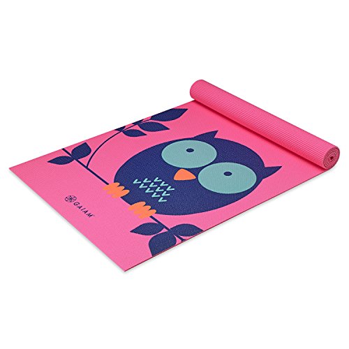 Gaiam Kids Yoga Mat Exercise Mat, Yoga for Kids with Fun Prints