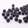 Natural Stone Beads 100pcs 8mm Black Gemstone Hole