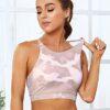 KerryKreey Womens Longline Sports Bra Strappy 