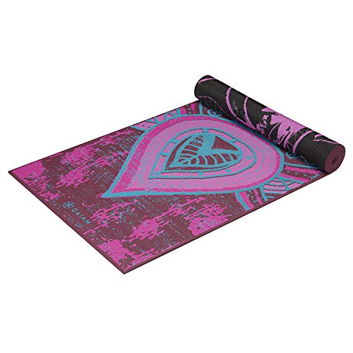 Gaiam Yoga Mat Premium Print Reversible Extra Thick