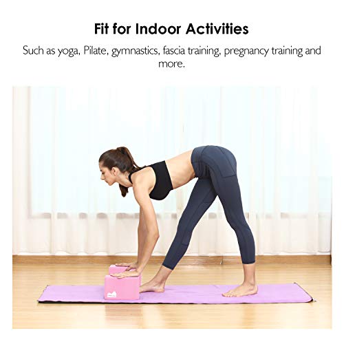 Yoga Blocks 2 Pack,  High Density EVA Foam