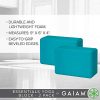 Block Set Non-Slip Surface for Yoga, Pilates, Meditation, Vivid Blue