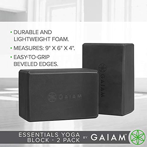 413cnMdJ7PL Gaiam Essentials Yoga Block (Set Of 2) - Supportive Latex-Free