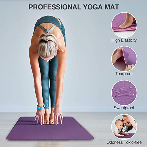 4142iQVrhWL Non Slip Yoga Mat for Beginner and All Level