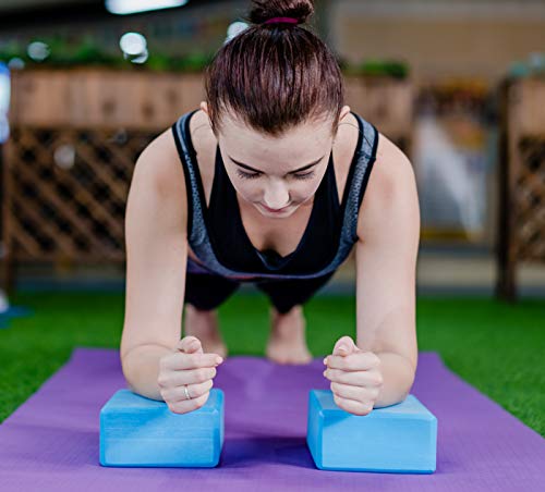 4149ctfDuyL OTW Yoga Block(2 Pack) High Density EVA Foam Blocks