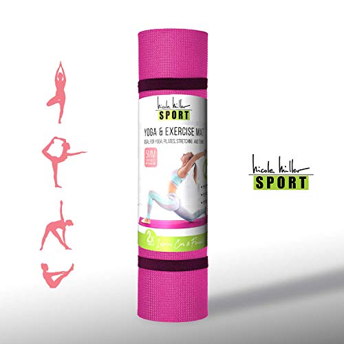 414BczMl5QL Nicole Miller Yoga Workout Mat for Home Gym