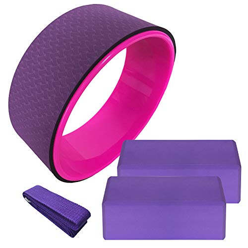 Yoga Beginner Set High Density EVA Foam Block and 6 Ft Cotton Stretching Strap 1 Yoga Beginner Set High Density EVA Foam Block and 6 Ft Cotton Stretching Strap