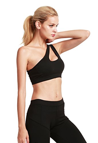 414LzAzR64L RUNNING GIRL One Shoulder Sports Bra Workout