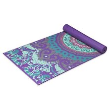 Gaiam Yoga Mat Classic Print Non Slip Exercise for All Types of Yoga
