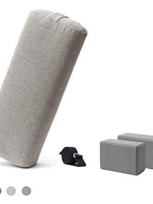 Satya Living Yoga Bolster Set for Restorative Yoga and Meditation