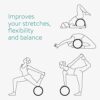 Navaris Cork Yoga Wheel - Prop for Stretching