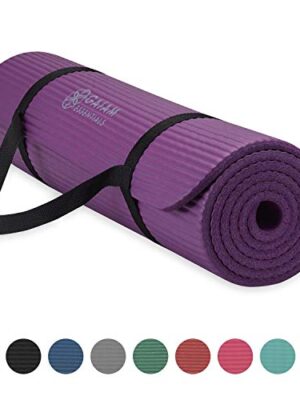 Gaiam Essentials Thick Yoga Mat Fitness, Exercise Mat
