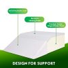 Leg Elevation Pillow with Memory Foam - Relieves Swelling & Pain, Supports Back, Hips, Knees - Ideal for Sleep, Relaxation & Reading 🛏️