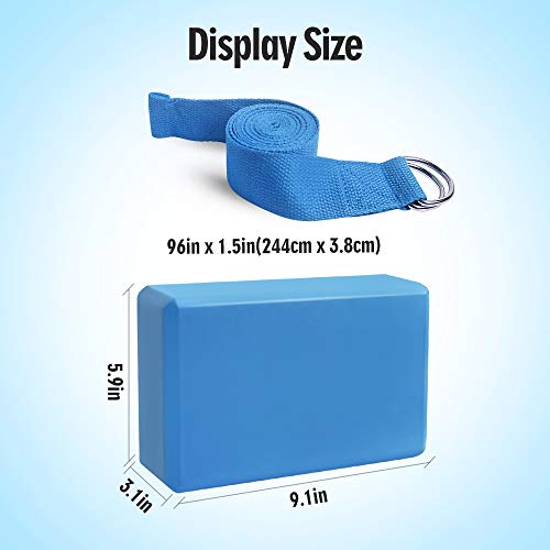 Yoga Blocks Set Non-Slip Lightweight Exercise Bricks