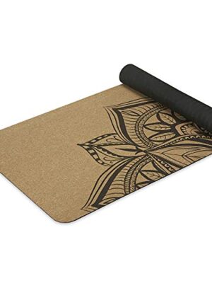 Gaiam Cork Yoga Mat | Print Design Natural Sustainable