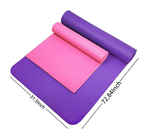 41666OMuWxL Fitness Exercise Thick Yoga Mat, 3/5Inch Extra Thick
