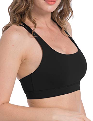 416EJVgY5pL OXZNO Strappy Padded Sports Bras for Women
