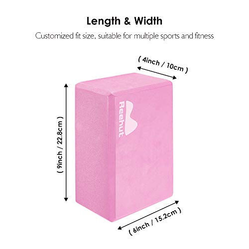 Yoga Blocks 2 Pack,  High Density EVA Foam