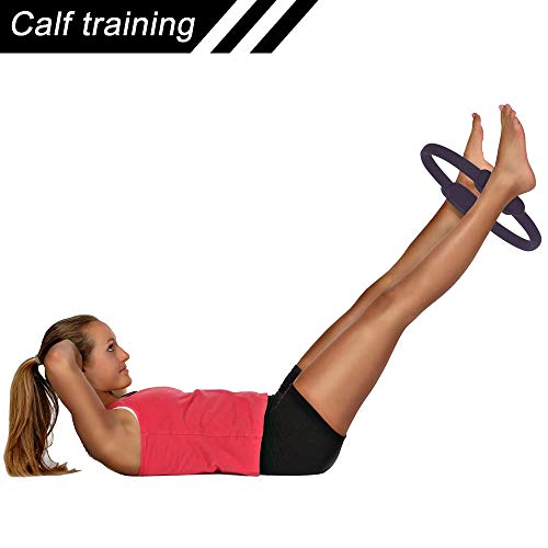 417NE3NbTtL Giant Black Pilates Ring for Full Body Toning and Yoga Fitness