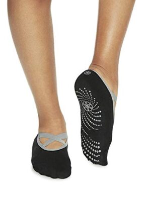 Gaiam Grippy Barre Socks for Extra Grip in Standard or Hot Yoga